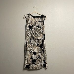 Neutral floral dress